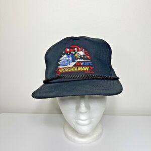 AM Best Bosselman Black Snapback Hat Yupoong